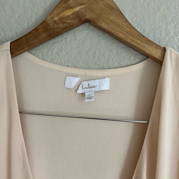 My Whole Heart Cream Long Sleeve Wrap Maxi Dress NWOT - Picture 7 of 7